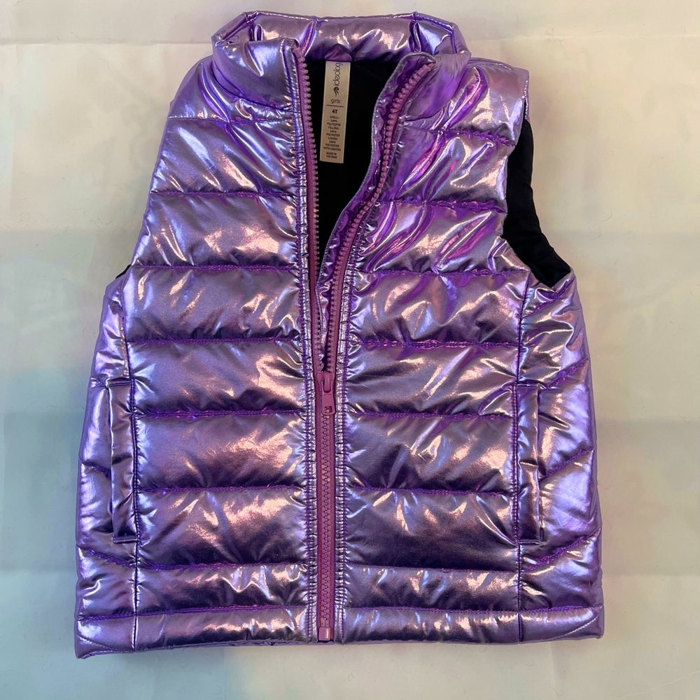 4T Purple puffy vest